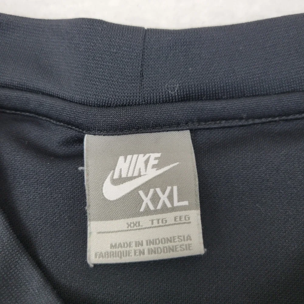 Nike Center‎ Swoosh Pullover Shirt Mens 2XL Black Short Sleeve 138313-020